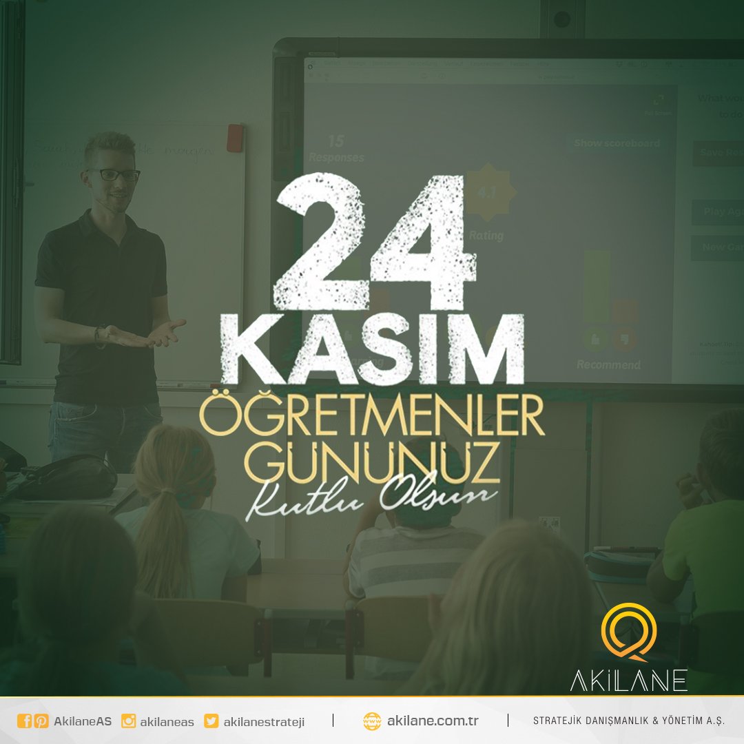 AkilaneStrateji's tweet photo. 24 Kasım Öğretmenler Gününüz Kutlu Olsun. 💐💐💐
#24KasımÖğretmenlerGünü #24Kasım #ÖğretmenlerGünü #Akilane https://t.co/Rfpc1q1dSt