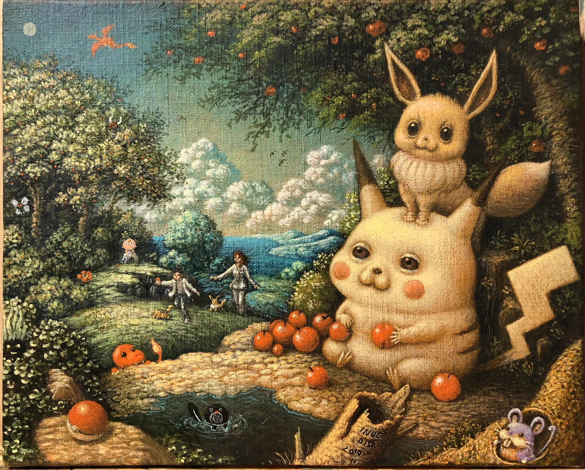 アートなポケモンを描いた結果？美術館にある絵画みたいwww