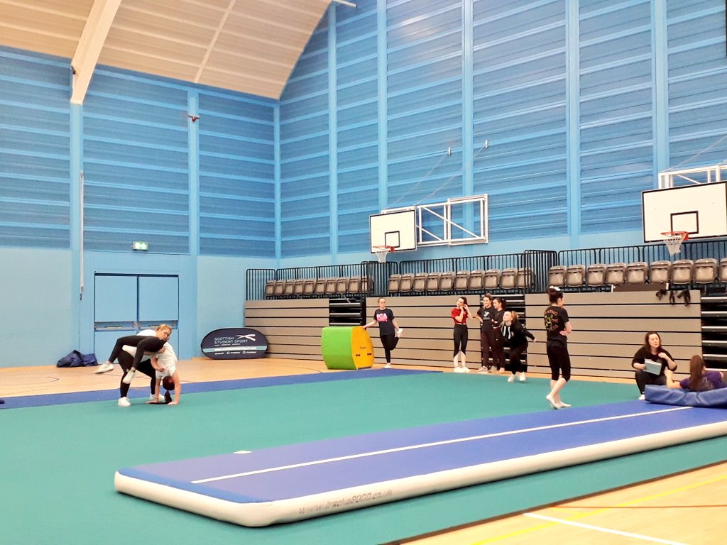 COMPETITIONS | #ScotStuCheer 

The first *EVER* <a href="/ScotStuSport/">Scottish Student Sport</a> Cheer Development Day is off and running <a href="/Oriamscotland/">Oriam Scotland</a>! 

A solid timetable of Tumbling, Pom  Cheer, First Aid and a meeting for all Captains and Coaches 💪