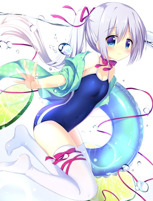 ライムとスク水ちゃん✨
#オリジナル #スク水 