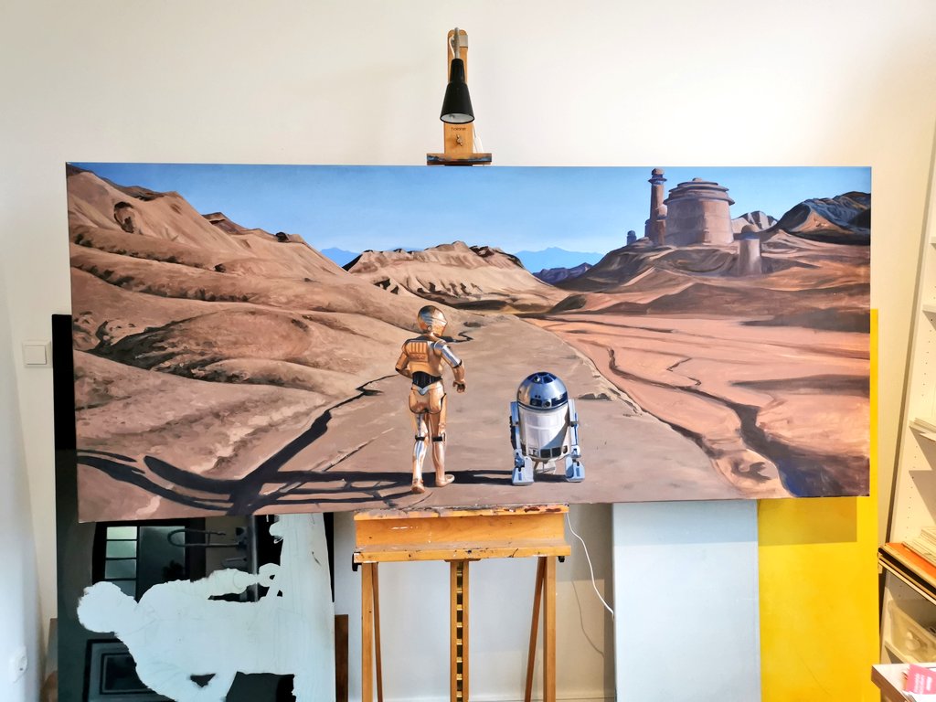 Tausche 210x90cm Star Wars Ölgemälde auf Leinwand bei Fertigstellung gegen ein gutes DJ Setup (mixer + 2 djm) Falls jemand Billig dran kommt und interesse hat, hit me up.