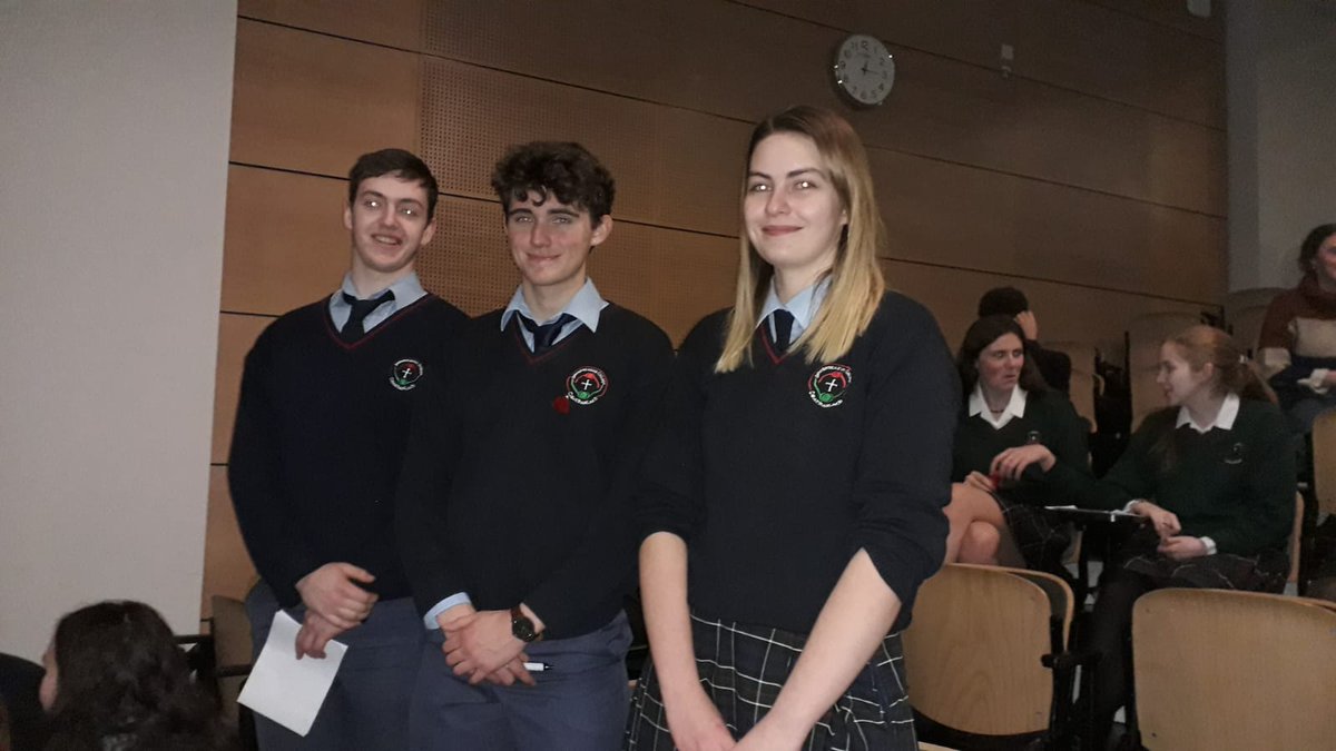 Pres_Carlow's tweet image. Well done to three Sixth Year students who represented our school @IrishSciTeach Senior Science Quiz in @tcddublin #ScienceWeek2019 @itcarlow @ceist1
