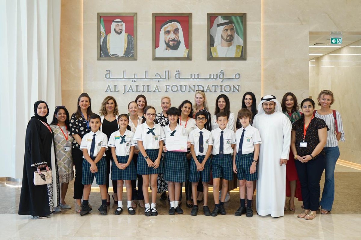 A proud moment for some of our older students as they presented the proceeds from the @jpsdubai Pink Day Bake Sale to <a href="/aljalilauae/">Al Jalila Foundation</a>. Thank you for an interesting morning. #JPSfamily #aljalilafoundation #jpsdubai #gemseducation #breastcancerawareness #jpscommunity #jpspta