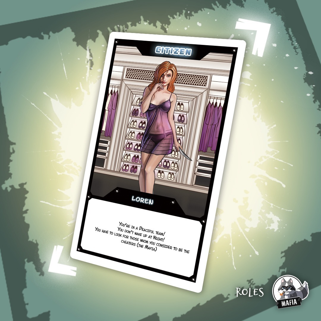 LOREN⠀
⠀
She is a fatal beauty, a master of seduction. She is able to kill with one touch but she doesn’t wake up at night.⠀
⠀
You’re in a peaceful citizens team! You don’t wake up at night!⠀
⠀⠀
#MafiaWorldGame #mwg…
instagram.com/p/B5FeXfdgCdG