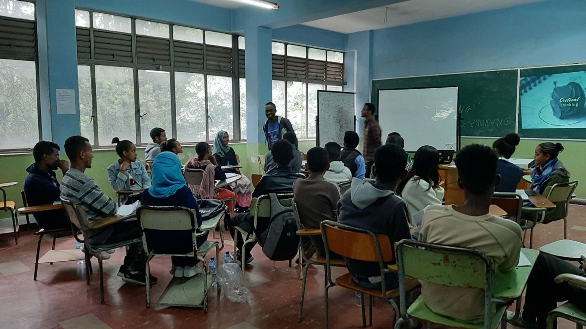 YebenFund's tweet photo. #Happening_Now 

Third day of Leadership and Life skill training. Today's training is about Critical Thinking and Healthy Life Style. 
#YeBenFund #Rotaract #RACLewet #AAU https://t.co/kNJ37eJevn