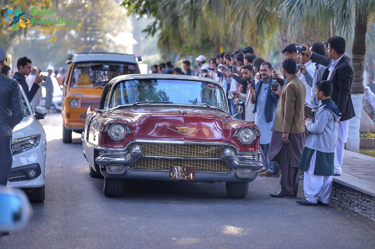WAKhan_'s tweet photo. Colourful vintage cars rekindle fond memories for many.
Khyber to Karachi vintage and classic cars rally sets off from Peshawar.
More than 60 classic cars are part of the show.
#KPTourism #ForgetEverythingElse https://t.co/sJXfRENht6