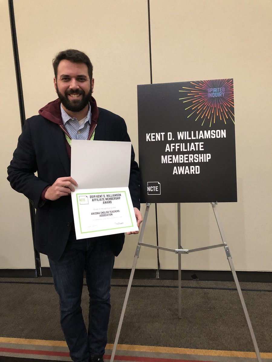 Thank you <a href="/ncte/">National Council of Teachers of English (NCTE)</a> for the Kent D. Williamson Affiliate Membership Award! We hope to be here again next year as we continue to grow.