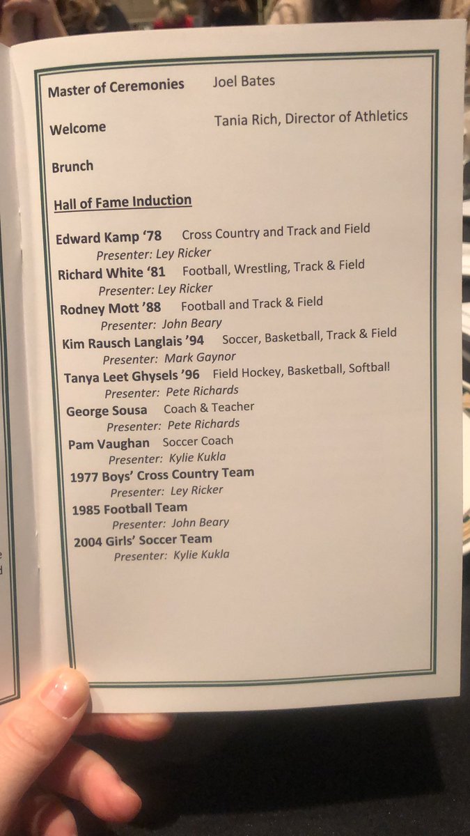 Hall of Fame Ceremony