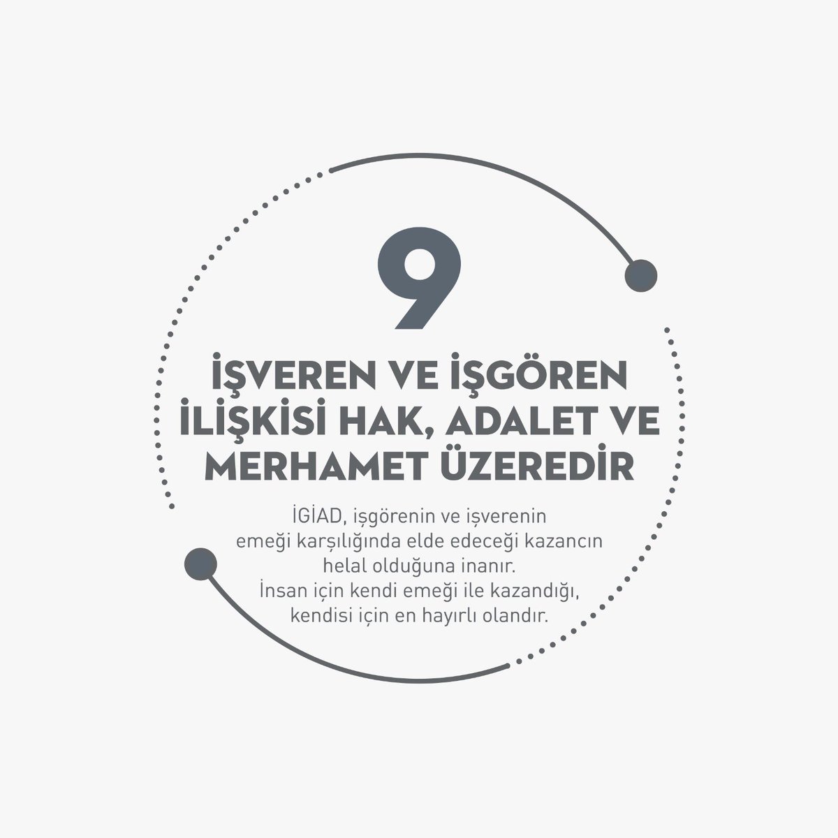 “ONİLKE” 9- İŞVEREN VE İŞGÖREN İLİŞKİSİ HAK, ADALET VE MERHAMET ÜZEREDİR. #gencigiad #igiad #adalet #girişimcilik  #hak #merhamet #onceahlak #isahlakı #onilke