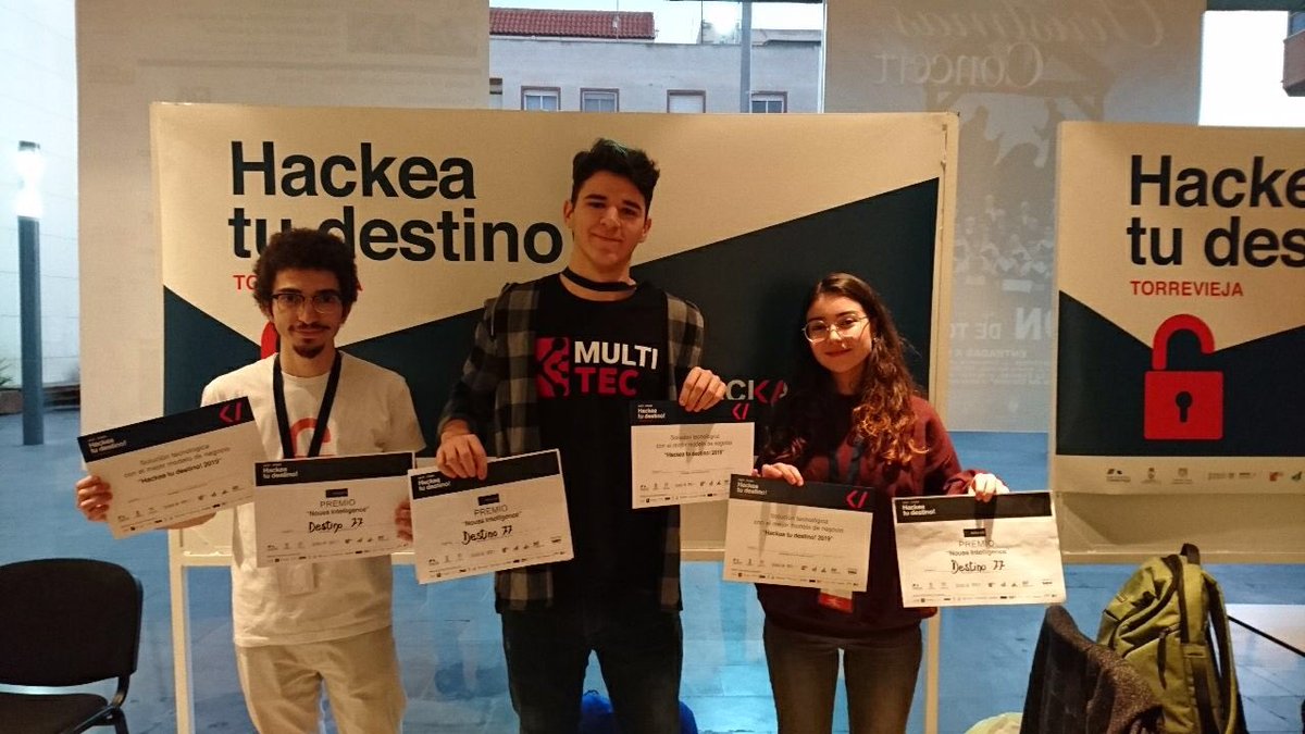 MultiTecUA's tweet photo. 🏆 ¡Estamos de enhorabuena!

🔥 Después de un largo finde nuestros compañeros se llevan 4 PREMIOS a casa.

🥇Mejor app, mejor modelo de negocio, accesit y el premio especial de @NoussInfo.

¡Felicidades compañeros! https://t.co/vqZMAzzX64