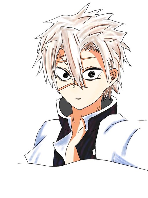 うに🐈さんがTwitterに投稿した不死川実弥(鬼滅の刃)のイラスト。
