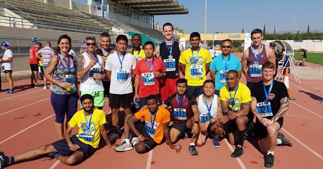 Shazzisays's tweet image. Cyprus Aphrodite Half Marathon- @27RegimentRLC Guys had to wait on me TOO HOT HOT HOT 🥵 #SundayStrollForShazza 🤣🐢 @154ScottishRegt #MyReserveExperience