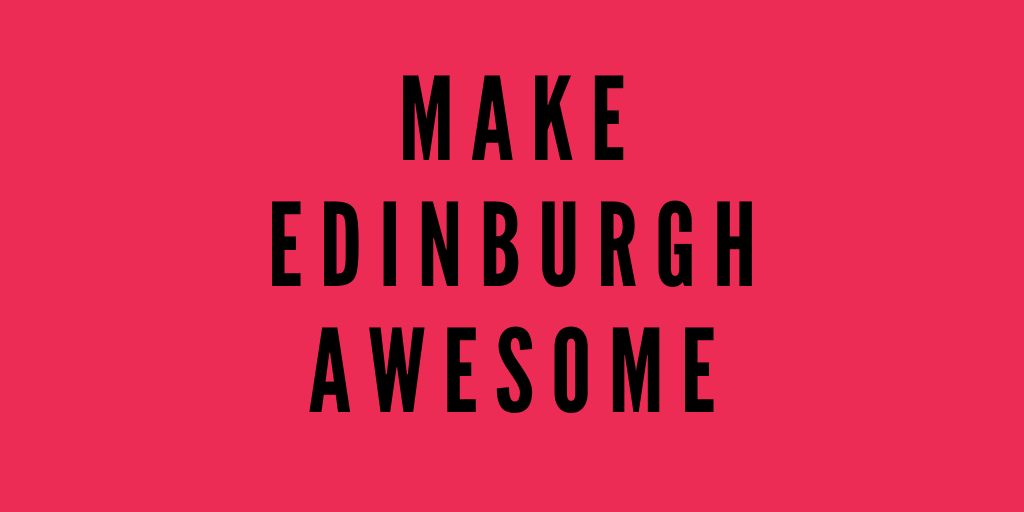 HELP LAUNCH AWESOME EDINBURGH

✅ Donate £25 per month to community projects 
✅ Help bring awesome ideas to life 
✅ Decide which projects you support 
✅ Be part of an awesome community 

If you're interested, please drop us a message!