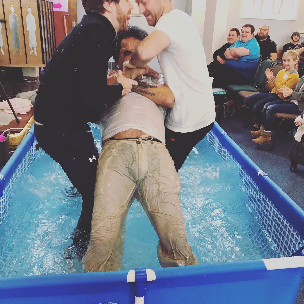 Just amazing to be a part of the baptisms at Woven St John’s this morning. God is at work!! #morelord @woven_church