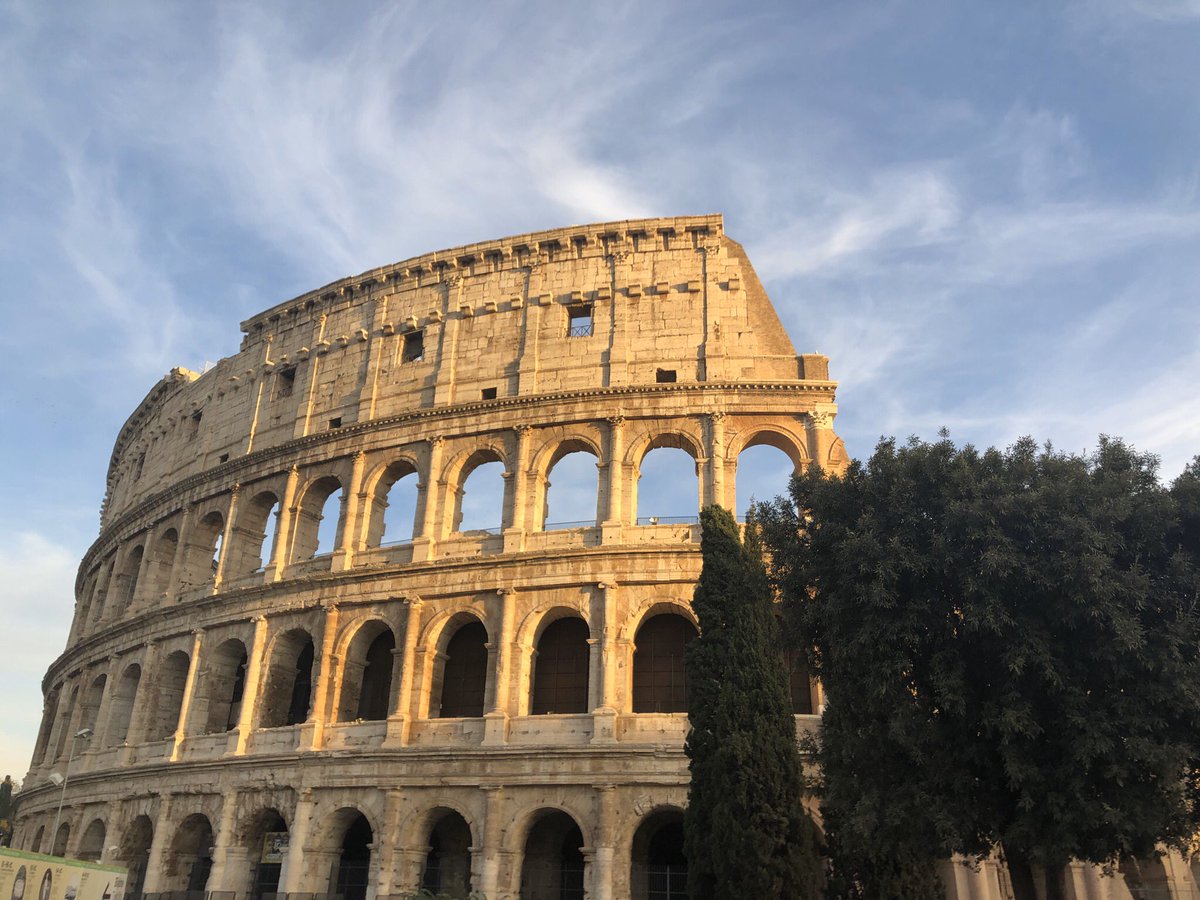 My brother & I have thoroughly enjoyed our time venturing within The Colosseum, as we’ve got to witness a lot of it’s amazing features. The two photos here show that very same wondrous place after we’ve just exited from it, being shined upon by the setting Sun.