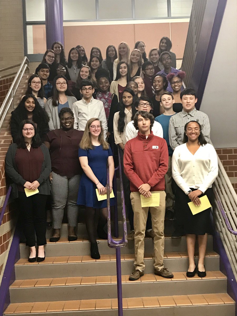 Duff_SciLRHS's tweet photo. So proud to induct 45 new members into the LR Science NHS!!  Can’t wait to see the wonderful things this group will accomplish! @hcpss_lrhs #lrhspride https://t.co/seCocEpnrp