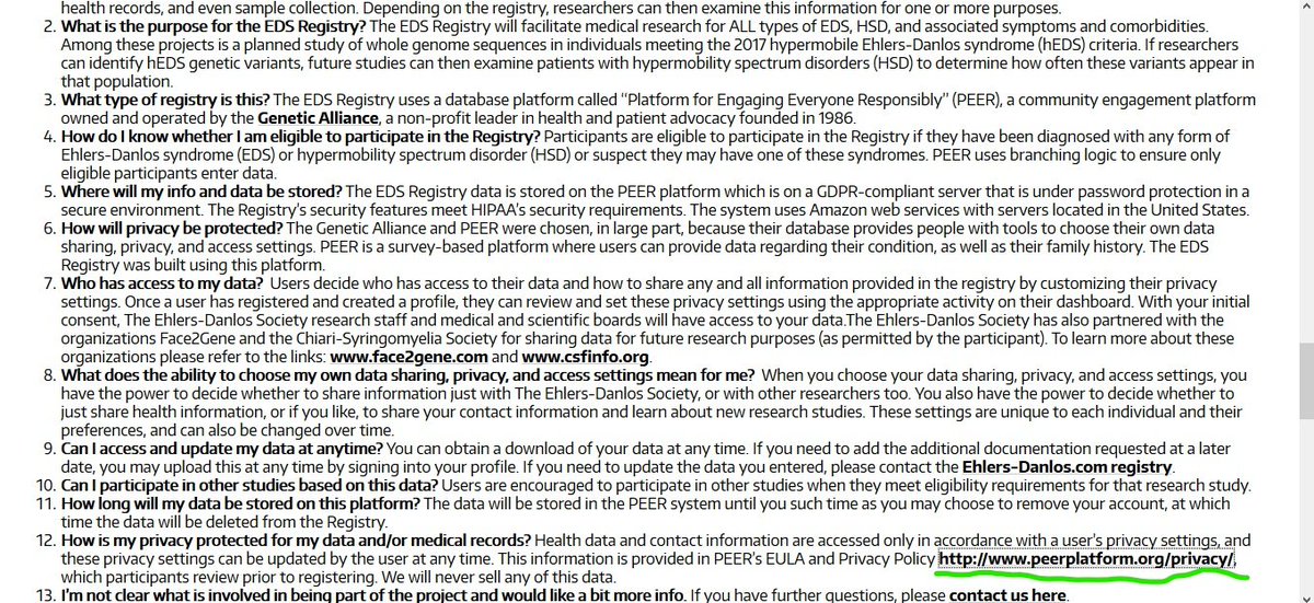 A thread on the EDS Registry, PEER Registry Platform EULA, and mandatory arbitration that is not legal advice and I am not a lawyer.