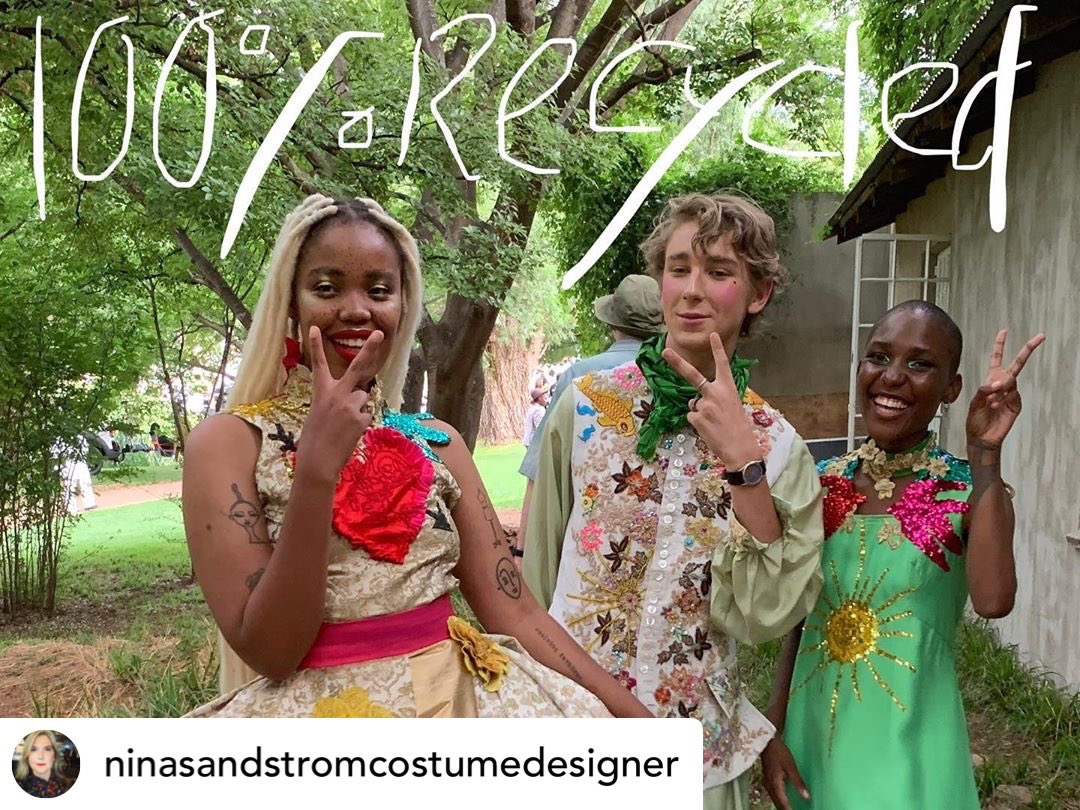 HeddaInSA's tweet photo. TB to recent day of magic at #ArteBotanica @NiroxFoundation with designer Nina Sandström #MantheRibane #BlackCoffee &amp; many more. #SlowFashionFairyTales models Zoe, Blessing &amp; Felix https://t.co/UJ4tOpBLwZ