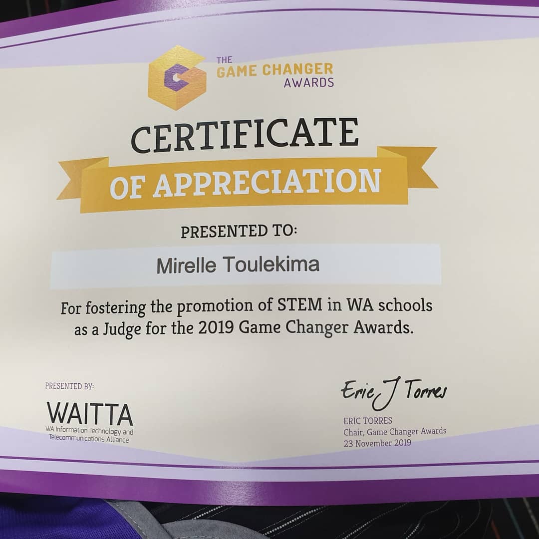 MToulekima's tweet photo. It was an honour to be one of the judge at The STEM Game Changer Awards yesterday. I was inspired by the passion of the young inventors participating and was blown away by all the innovative minds I came across.
#stem #gca2019 #australia #Girls4ICT #girlsinstem #stemqueensug https://t.co/3ycRl5ZZTg