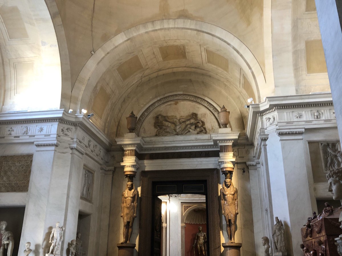 The two photos I’ve took during my first time exploring inside The Vatican Museum. They showcase the various greatly crafted ancient sculptures within the adventurous corridors. A very exciting beginning indeed.