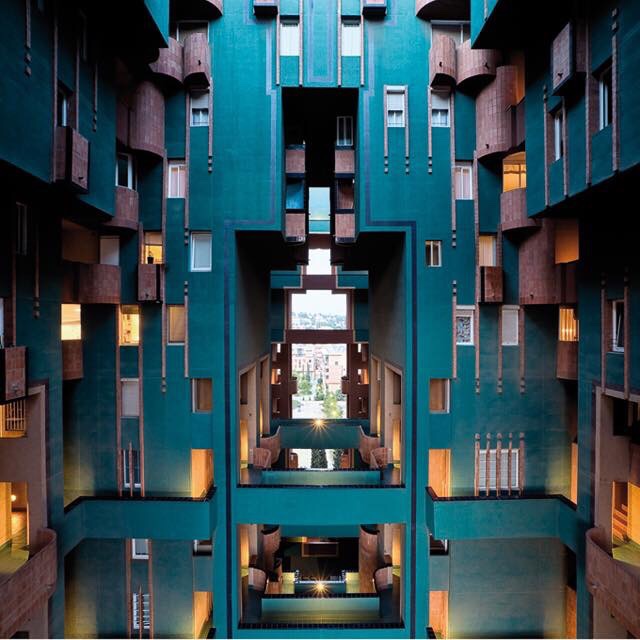 Ricardo Bofill’s Walden 7, Barcelona, 1975. Images from:  https://www.archdaily.com/332142/ad-classics-walden-7-ricardo-bofill