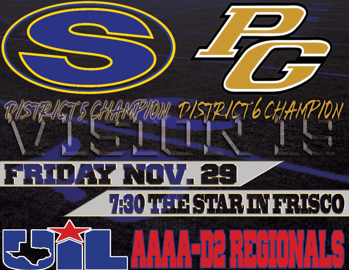 RAIDER FOOTBALL at Regionals 
📆—Friday 
⏰—7:30pm
⭐️The STAR in Frisco⭐️

Wear BLUE, Be LOUD 
RAIDER NATION will BE THERE!