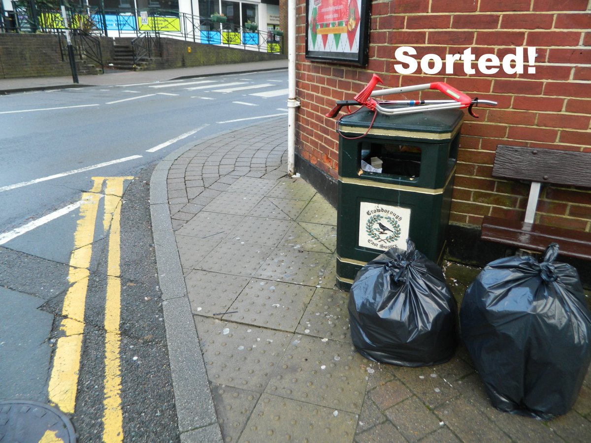 A fair few bins sorted this morning in #crowborough making them usable again! #lovewhereyoulive