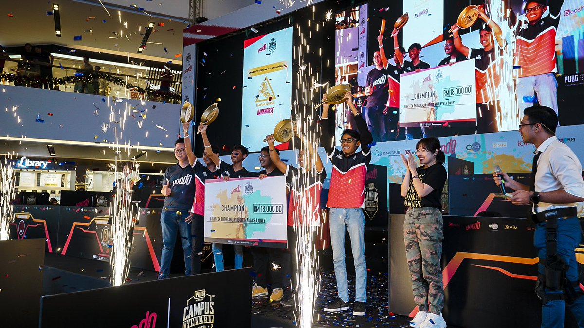 darkhorsesftw's tweet photo. #DHFTW #PMCC2019 #PUBGM

🎉 No greater way to introduce our new ⚔️ Darkhorse @PUBGMOBILE Team.

Darkhorse | UTeM are your 🏆 #PMCC2019 Champions! 🐎 Making their mark and securing their Direct Invite to the #PMNC2020 Finals. 

👏 The journey has just begun! https://t.co/KIPXOnfhrw