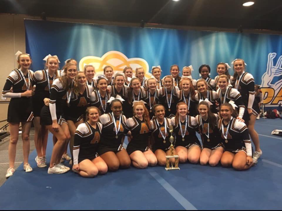 AthensCheer's tweet image. We hit! We hit w zero deductions! Headed to Nationals February 7-8.  #TPW