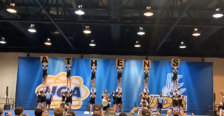 AthensCheer's tweet image. We hit! We hit w zero deductions! Headed to Nationals February 7-8.  #TPW