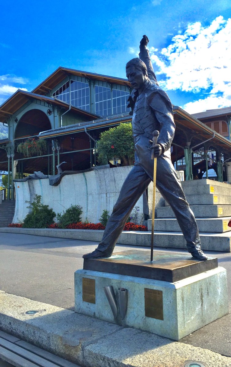 LauraTravieso's tweet photo. “If you want peace of mind, come to Montreux”. 
@Freddie_Mercury Thank you for the great music you shared with the world! ❤️ https://t.co/EAYyROLrhc https://t.co/er3vfp6bqx