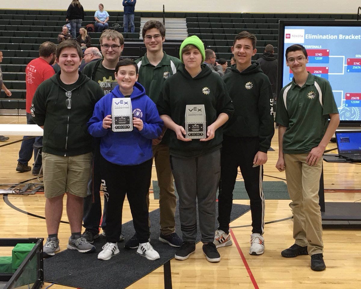 ironpriderobots's tweet photo. 2019.11.23 Wawasee 1
Robot skills winner 574C
Tournament Champions
574D and 574C https://t.co/DmX4kBx5SP