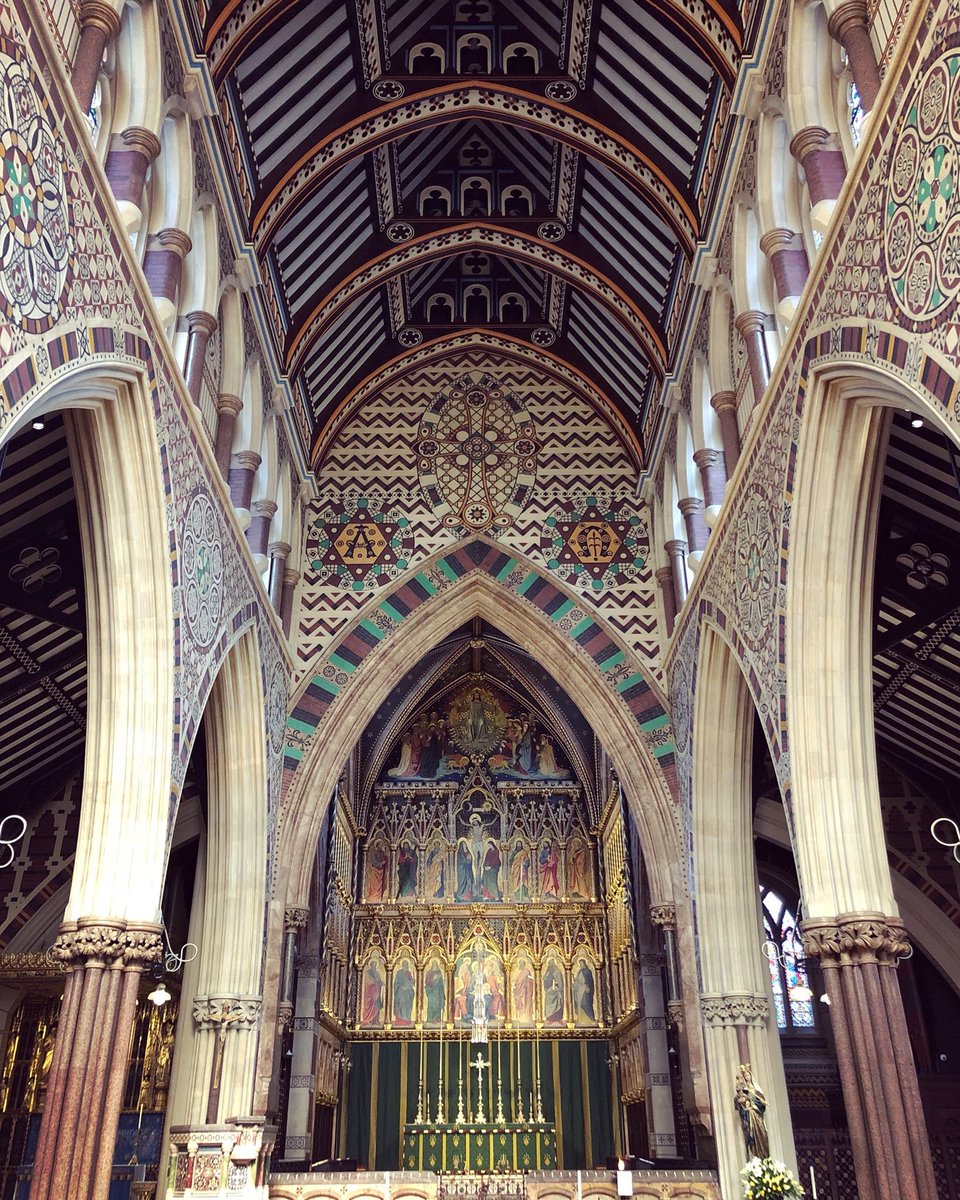 I have visited hundreds, possibly even thousands of churches in my life, but Butterfield’s All Saints (1850-9) is 1 of the few that I keep going back 2 again & again, & which each and every time, in its perfect polychromy, manages to momentarily remedy something broken inside me