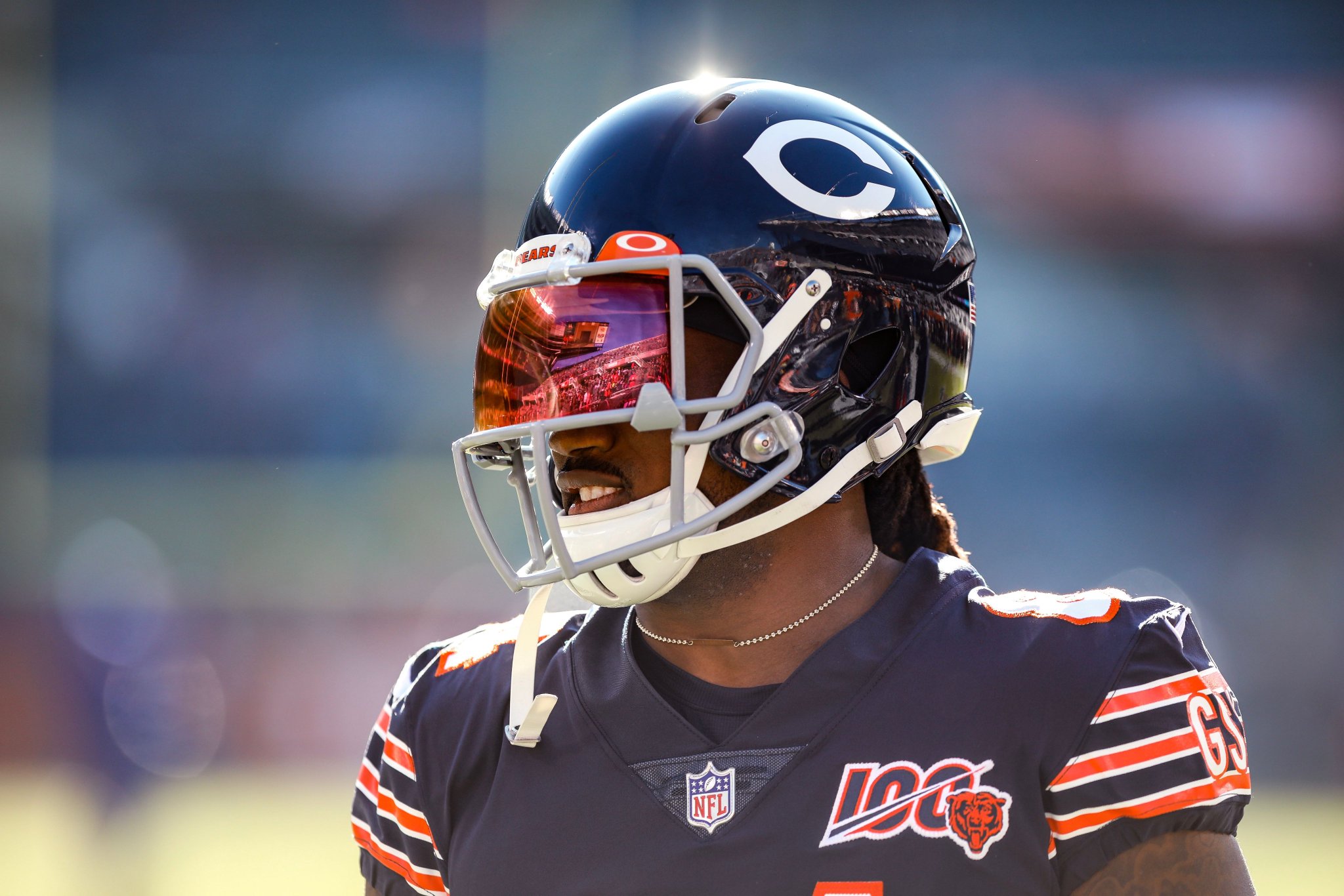 bears throwback helmet