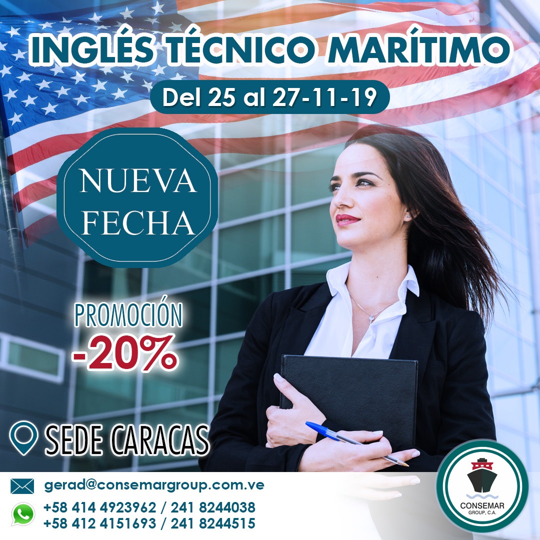consemargroup1's tweet photo. ¡¡¡Nueva Fecha!!! Información: gerad@consemargroup.com +584144923962
#consemargroup #gentedemar #capacitacion #adiestramiento #agentesnavieros #proveedoreslogisticos #agentesaduanales #agentesportuarios #operadoreslogísticos #inglesmaritimo #cursodeinglesmarítimo #seafarers https://t.co/oOLqWmQ9uL
