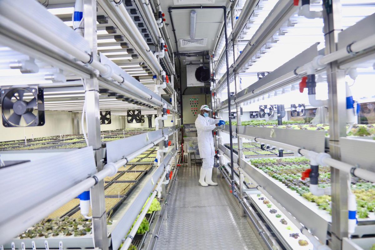 GoGreenae's tweet photo. Minister of Climate Change and Environment inaugurates Carrefour’s in-store hydroponic farms at Abu Dhabi’s My City Centre Masdar and Yas Mall @Masdar @yasmallad @CarrefourUAE https://t.co/sDPZE1tQQh