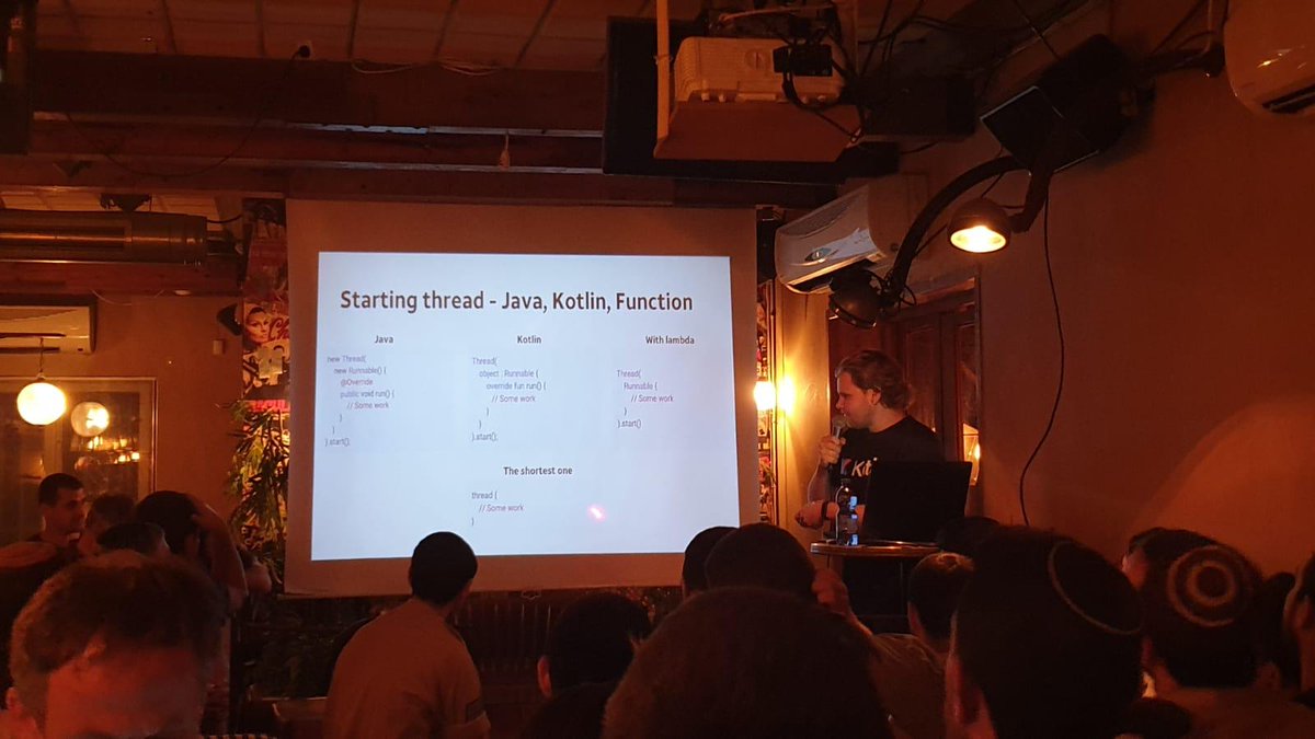 AdiPolak's tweet image. Stepping into the unordinary, our #kotlin everywhere the 2nd TLV edition took place at a BAR @TelAviv and was a great success! ✌️
Go out and explore, the community commented that the bar vibes were refreshing and fun!
Give it a try?
#fullhouse #kotlindevelopers #jvm #java