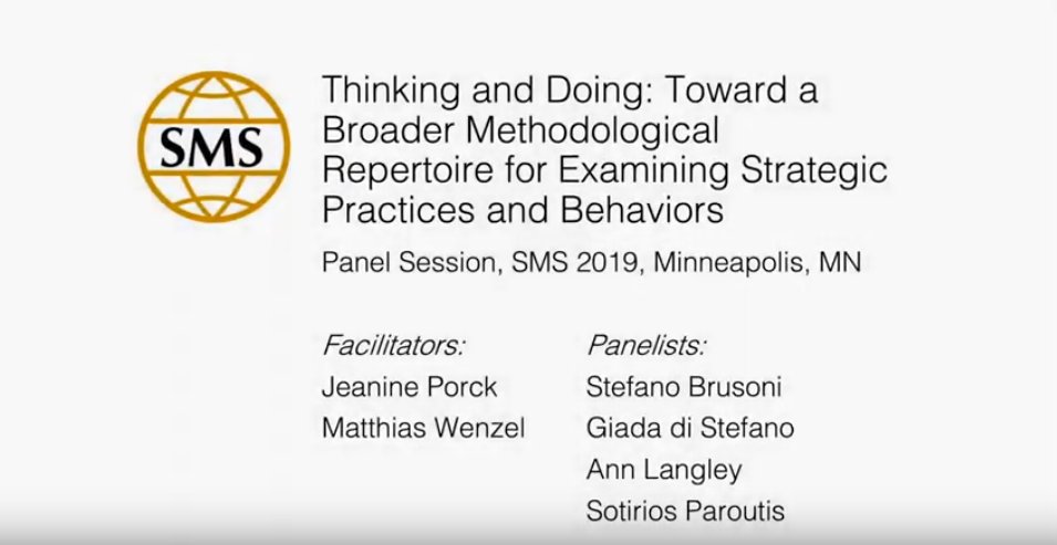 Strategizers's tweet photo. New video from @Strategic_Mgmt Annual Conference 2019: @AnnLangleyHEC (@HEC_Montreal) on Interesting #Methods for Exploring #StrategyasPractice https://t.co/SBz97mbVKi https://t.co/bZLeoZedDK
