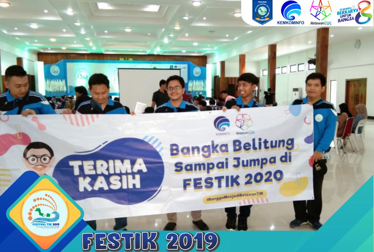 Terimakasih Untuk para Relawan TIK yang telah menyukseskan acara Festival TIK 2019 di Bangka Belitung. Semoga kedepannya menjadi lebih baik lagi mendampingi masyarakat dalam memanfaatkan teknologi dengan baik😊.
#festik2019
#relawantik
#rtikbangkabelitung