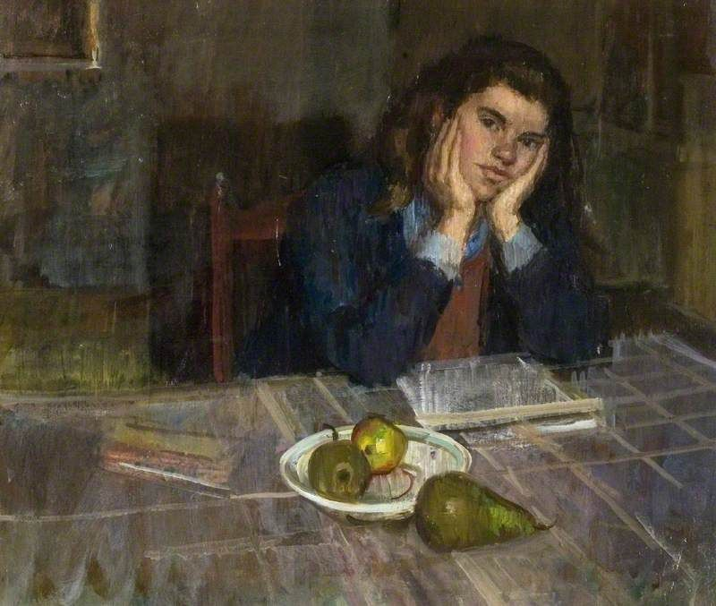 litandideas's tweet photo. "I am of the firm belief that everybody could write books… Once the grammar has been learnt, it is simply talking on paper and in time learning what not to say."
 — Beryl Bainbridge,
   *Contemporary Novelists* (1976)

(Image: *Daydreaming* by Ruskin Spear.) https://t.co/z96J7e6s3z