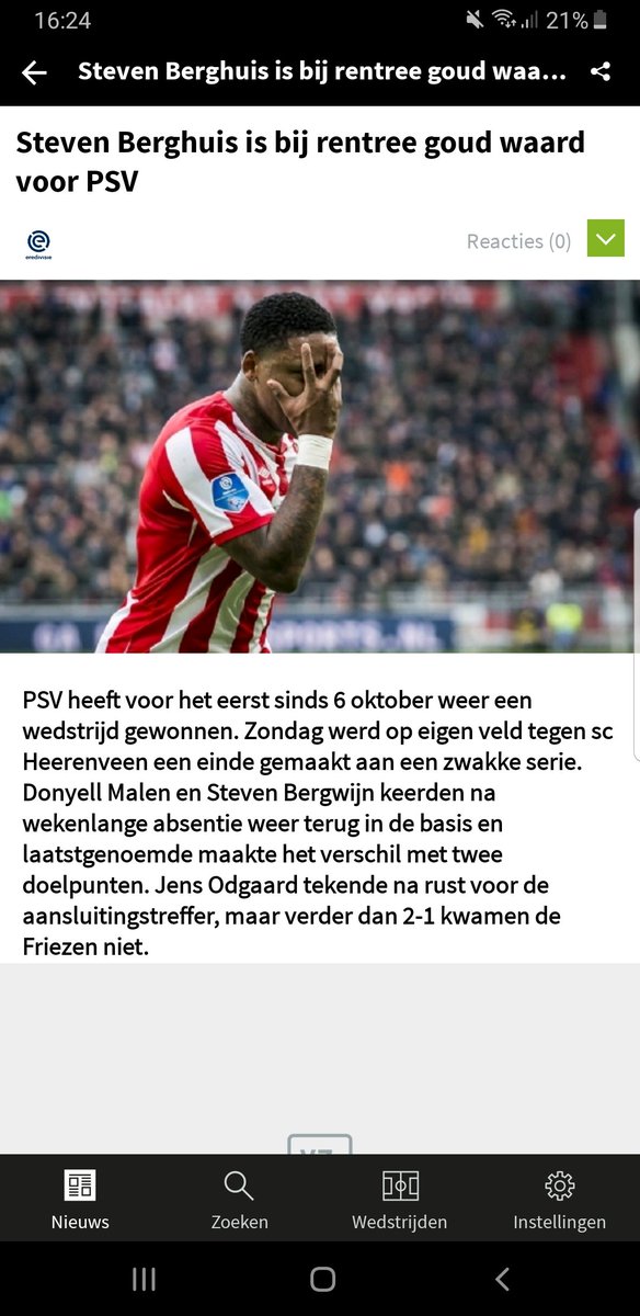 Spannend potje, maar gelukkig is daar de terugkeer van ........