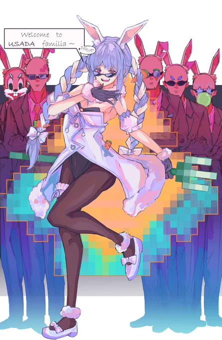 #ぺこらーと
ネット弁慶なところも含めてカワイイよぉおおお!!
細かいですが、通常verとイタズラverですw

※エキストラの方々は描画コストの問題でスキンヘッドです。他意はないです。 