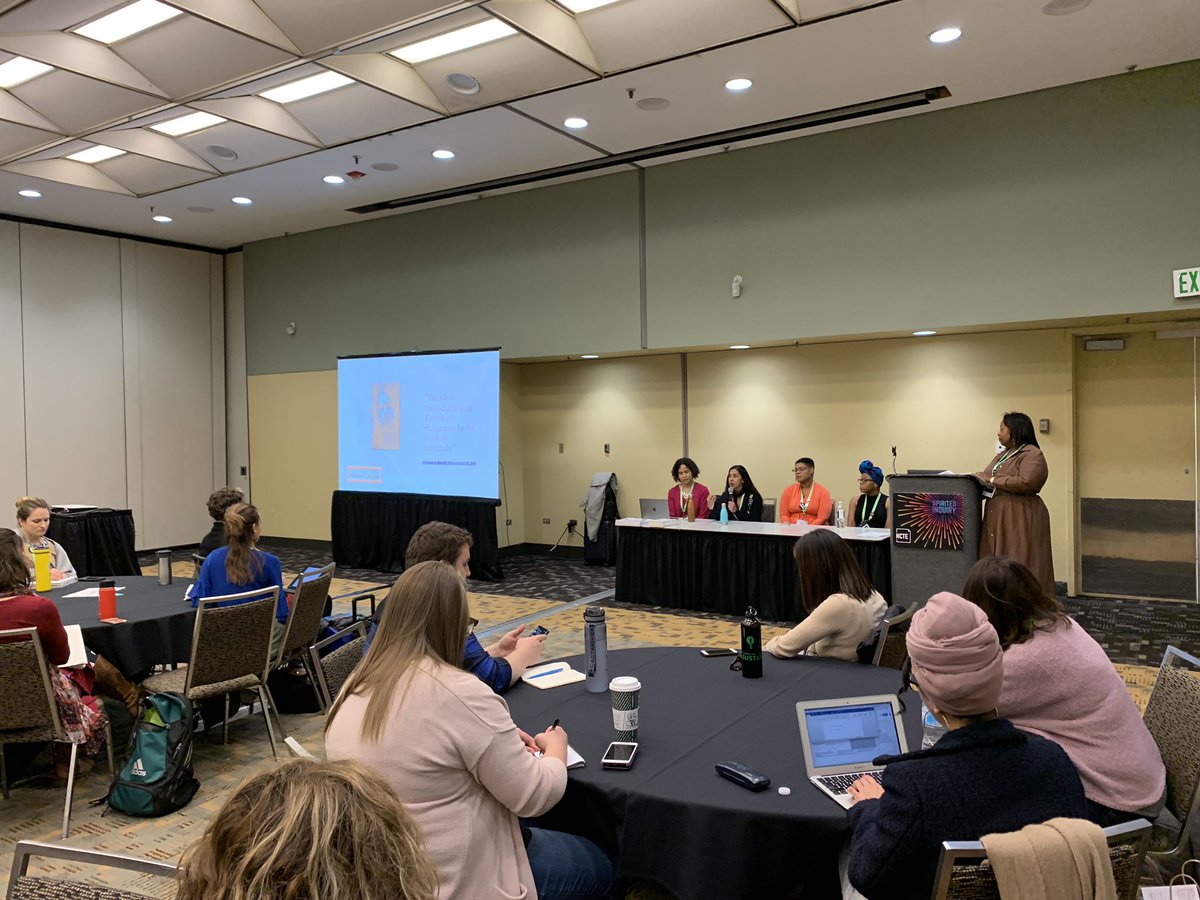 Closing out my time at  @ncte in a session on “Reading as an Act of Resistance” with  @SonjaCherryPaul,  @juliaerin80,  @sam_aye_ahm,  @ibizoboi, &  @zettaelliott.  #NCTE19