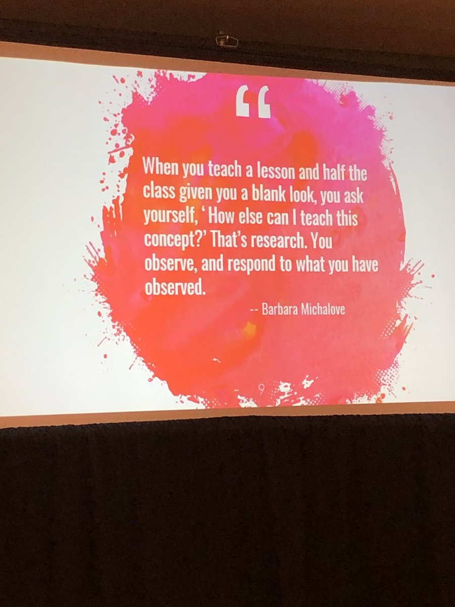 Oyster River Schools team describes action research as the tool to improve our teaching practice to reach EACH child - #hfellows work in the world <a href="/HeinemannPub/">Heinemann</a> <a href="/EllinKeene/">ellin keene</a> #NCTE19 #NCTE2019