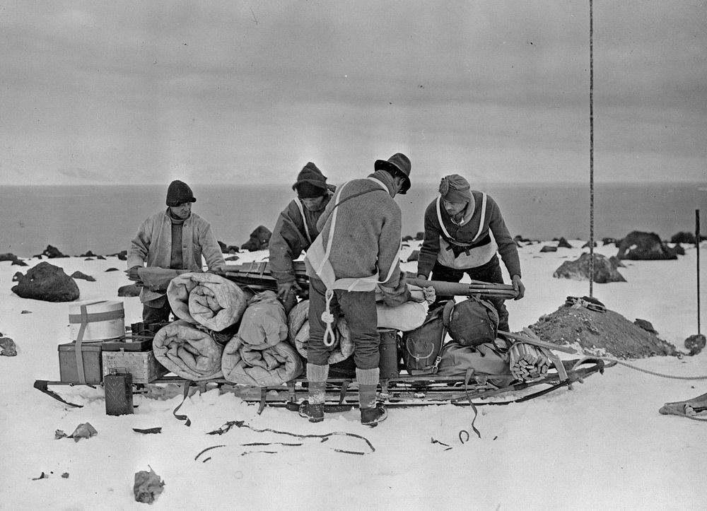 Yet frostbite and charley horses pained them less than the hunger they felt. Their rations nearly exhausted, they knew starvation loomed.  “Short food and a blizzard wind from the south.” In four months they had enjoyed only one full meal.