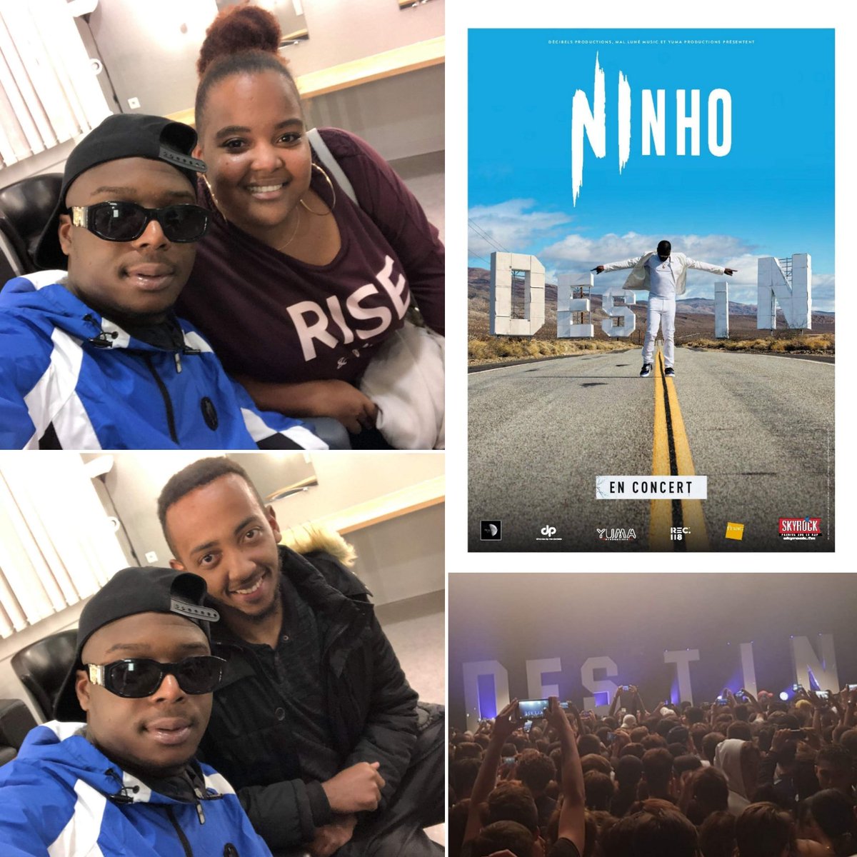 SkyrockFM's tweet photo. Après avoir tourné la #Roulette et gagné ses places pour le #DestinTour, la chance a continué pour Amandine &amp; son frère Xavier..!!
Merci @ninhosdt d'avoir si bien accueilli les auditeurs de #Skyrock après ton concert 😉 https://t.co/WaXCICuqDG