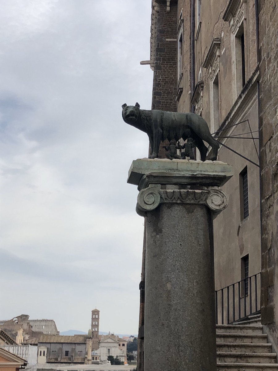 My first encounter with the statue of “Capitoline Wolf” within Rome. It is based on a legend of how Rome was originally founded in this World, where one of the earliest told stories being how there were 2 young twins who were greatly raised by a she-wolf from the 8th century BC.