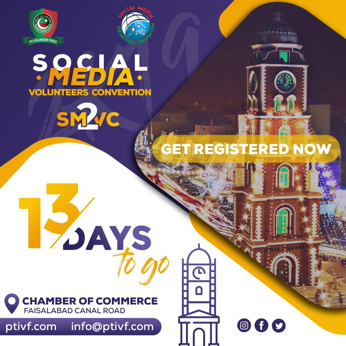 SyedAli25421171's tweet photo. Hurry up folks! Only 13 days left. Get register yourself now and become a part of biggest youth convention in history of Faisalabad
Registration link:-
https://t.co/laKJzBdU6k
💠 For details, Contact
03044967974
03077823370
#joinsmvc2faisalabad
#SMYouthConvention
#SMVC https://t.co/8ow0ZDz0Ap