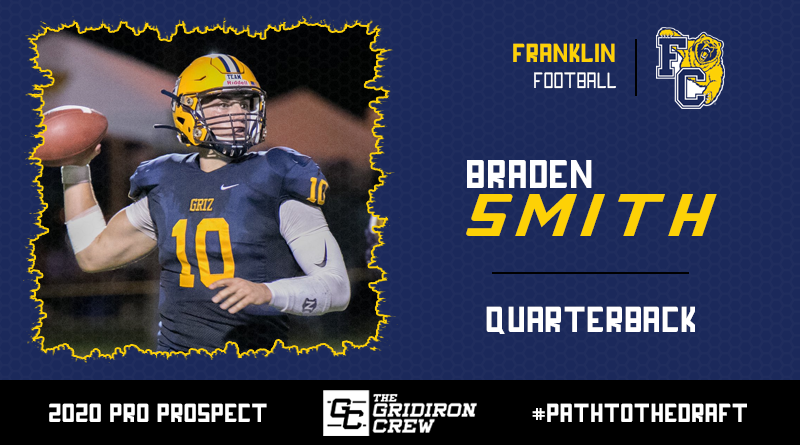 Gridiron_Crew's tweet photo. Scouts, Coaches, and GMs, here are all the reasons why you should focus your attention on 2020 Pro Prospect, Braden Smith (@Braden_Smith10), a QB from @FCGrizFootball!

#2020ProProspect #PathToTheDraft #NFLDraft #CFLDraft

👀 Read our Interview: https://t.co/tWhQ0WAjkI https://t.co/jF36z2tKGo