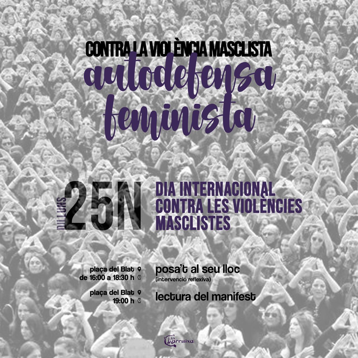 laturbavalls's tweet photo. Demà #25N concentracions a Valls en contra de la violència patriarcal
#ensVolemVives https://t.co/Sra9TrSSWF